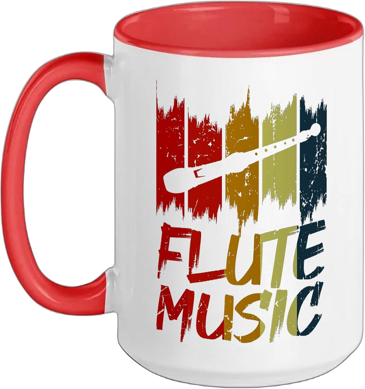 Vintage Flute Music Flute Lover Ceramic Mug