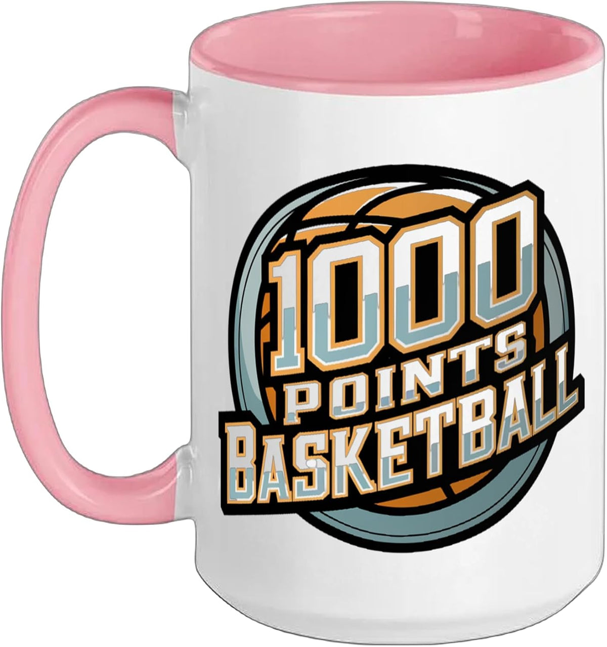 Career 1000 Points Basketball Scorer Achievement Ceramic Mug