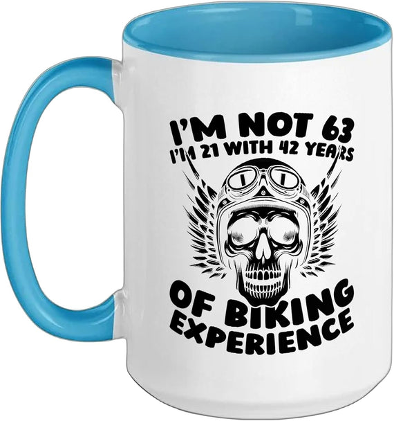 63th Birthday Motorbike - Motorbiker Motorcycle 63 Years Ceramic Mug