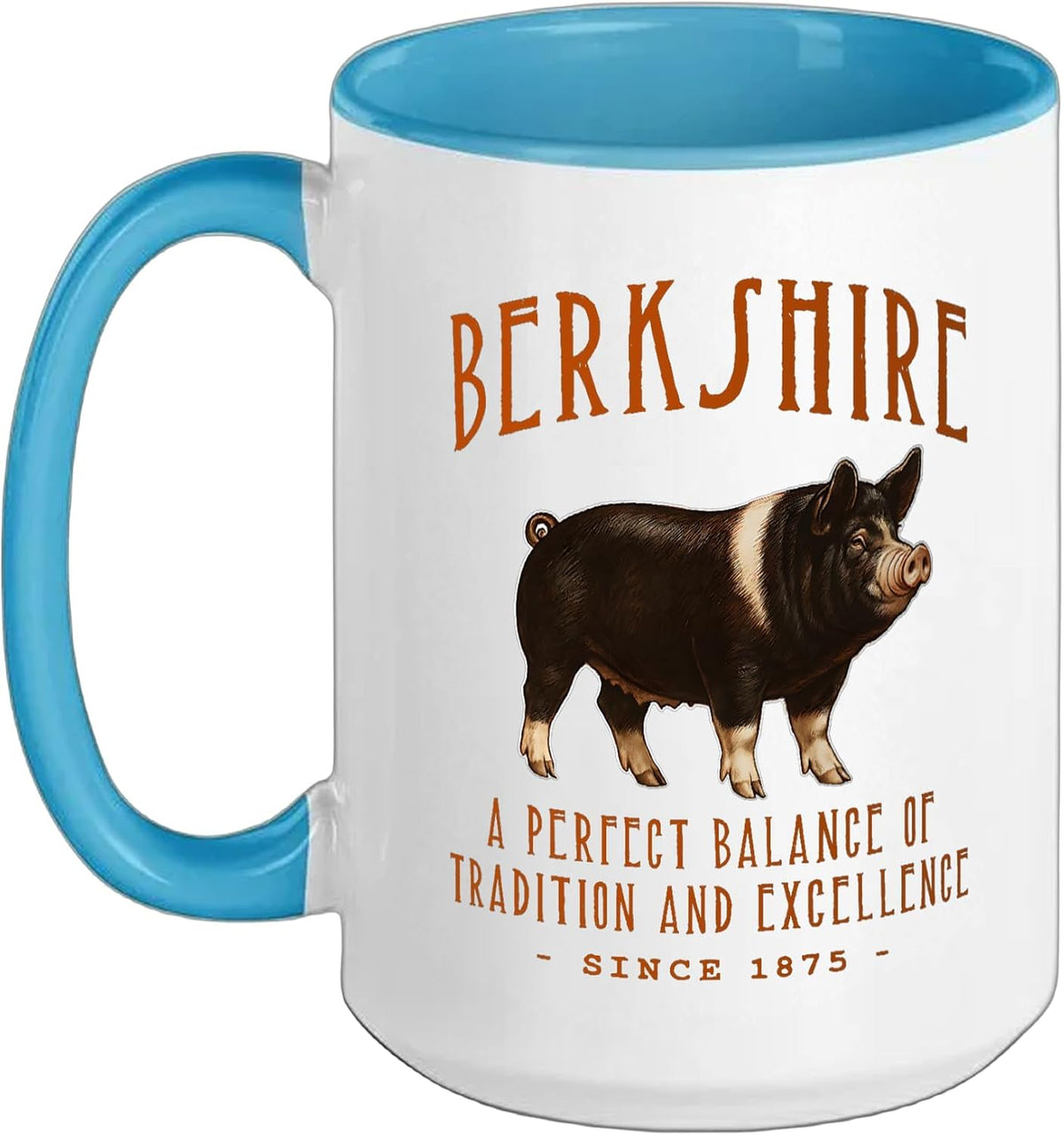 Berkshire Swine Breed Vintage Pig Design Ceramic Mug