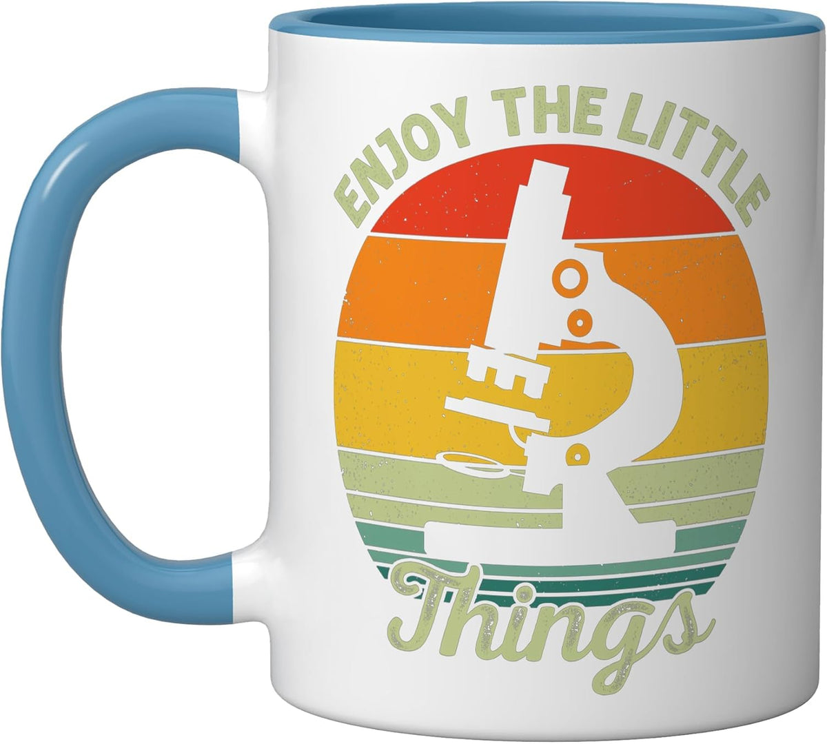 Enjoy The Little Things Lab Vintage Distressed Microscope Ceramic Mug