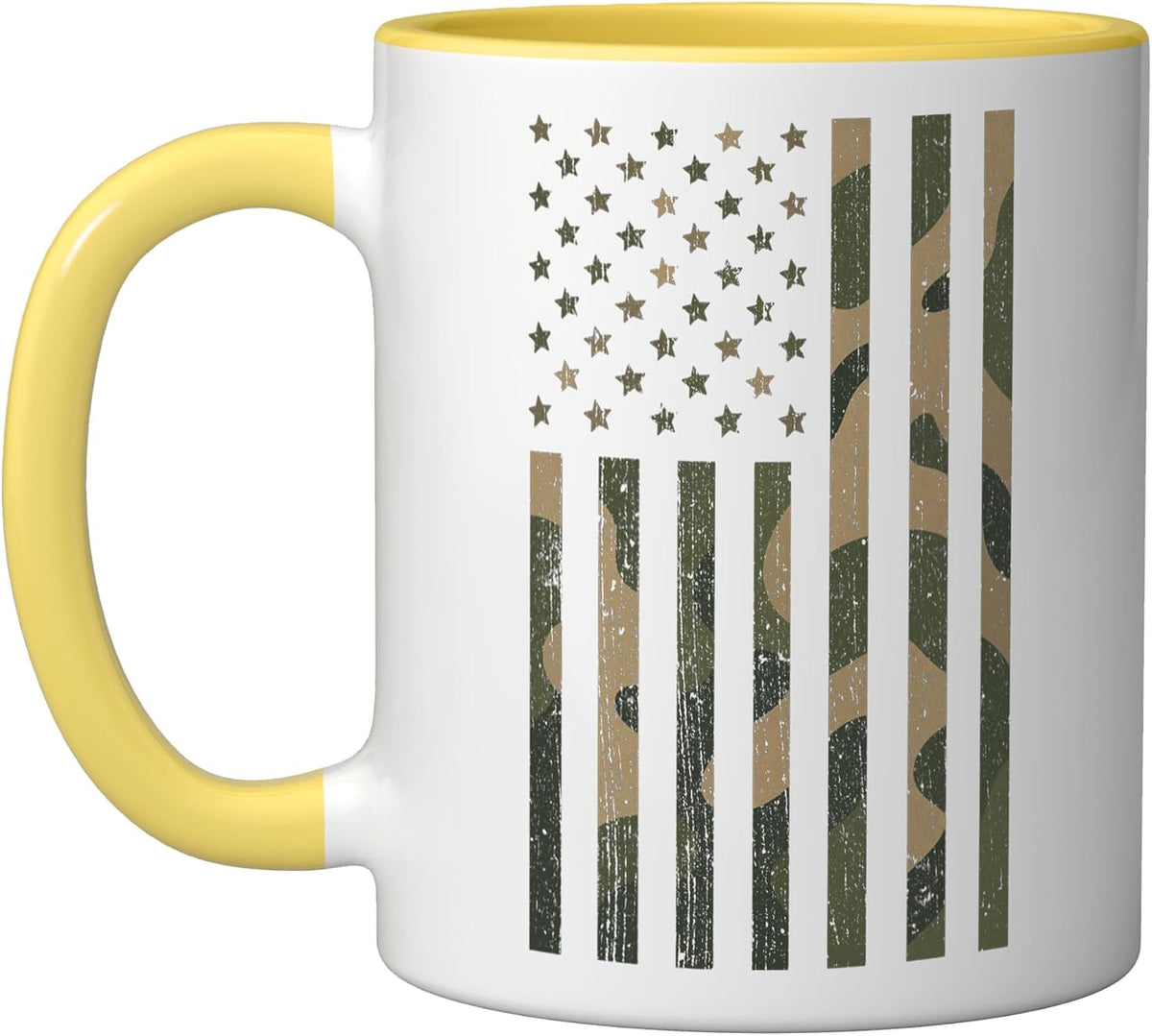 Usa Flag Tactical Camouflage American Flag Camo Patriotic Ceramic Mug