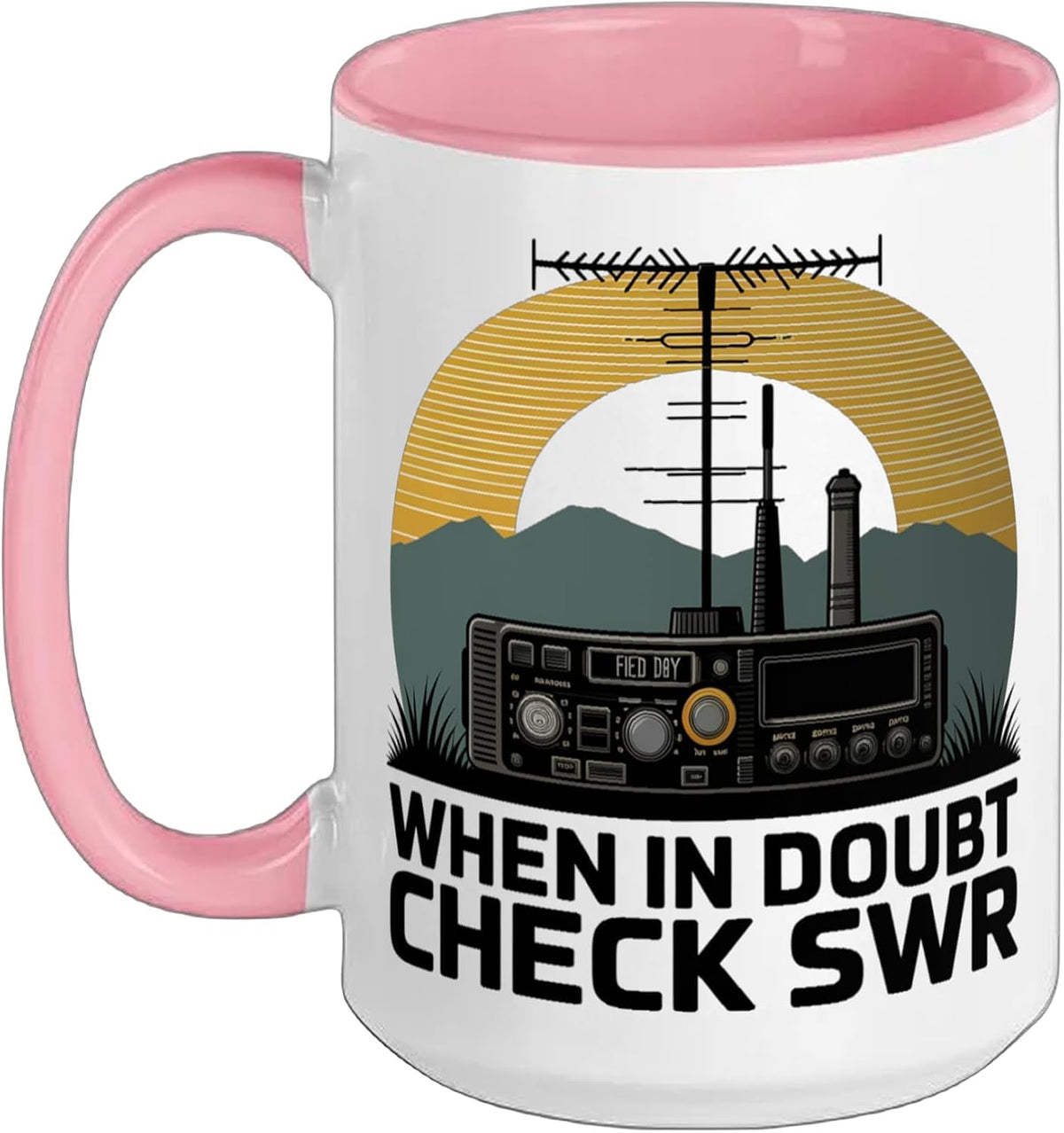 Check Swr Ham Radio Amateur Radio Ham Radio Operator Ceramic Mug