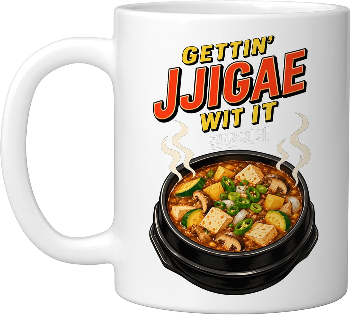 Gettin Jjigae Wit It Doenjang Jjigae Korean Soybean Paste Ceramic Mug