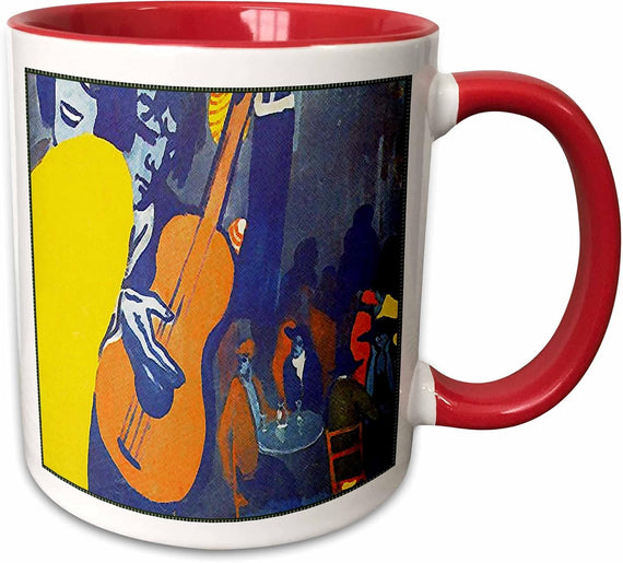Salvador Dali Painting Scene In A Cabaret Ceramic Mug