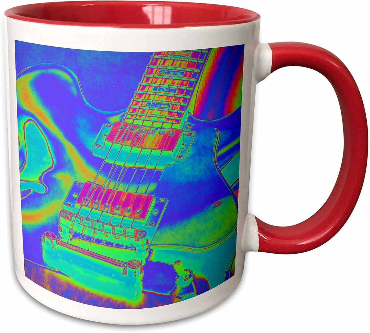 Retro Psychedelic Graphic Pop Art Design Ceramic Mug