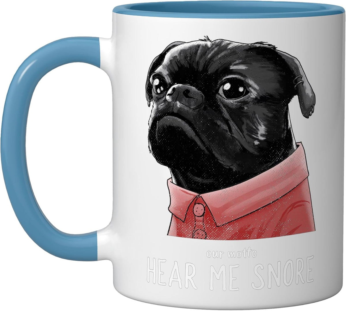Funny Smart Fart Pug Dog Gifts Men Women Children Ceramic Mug