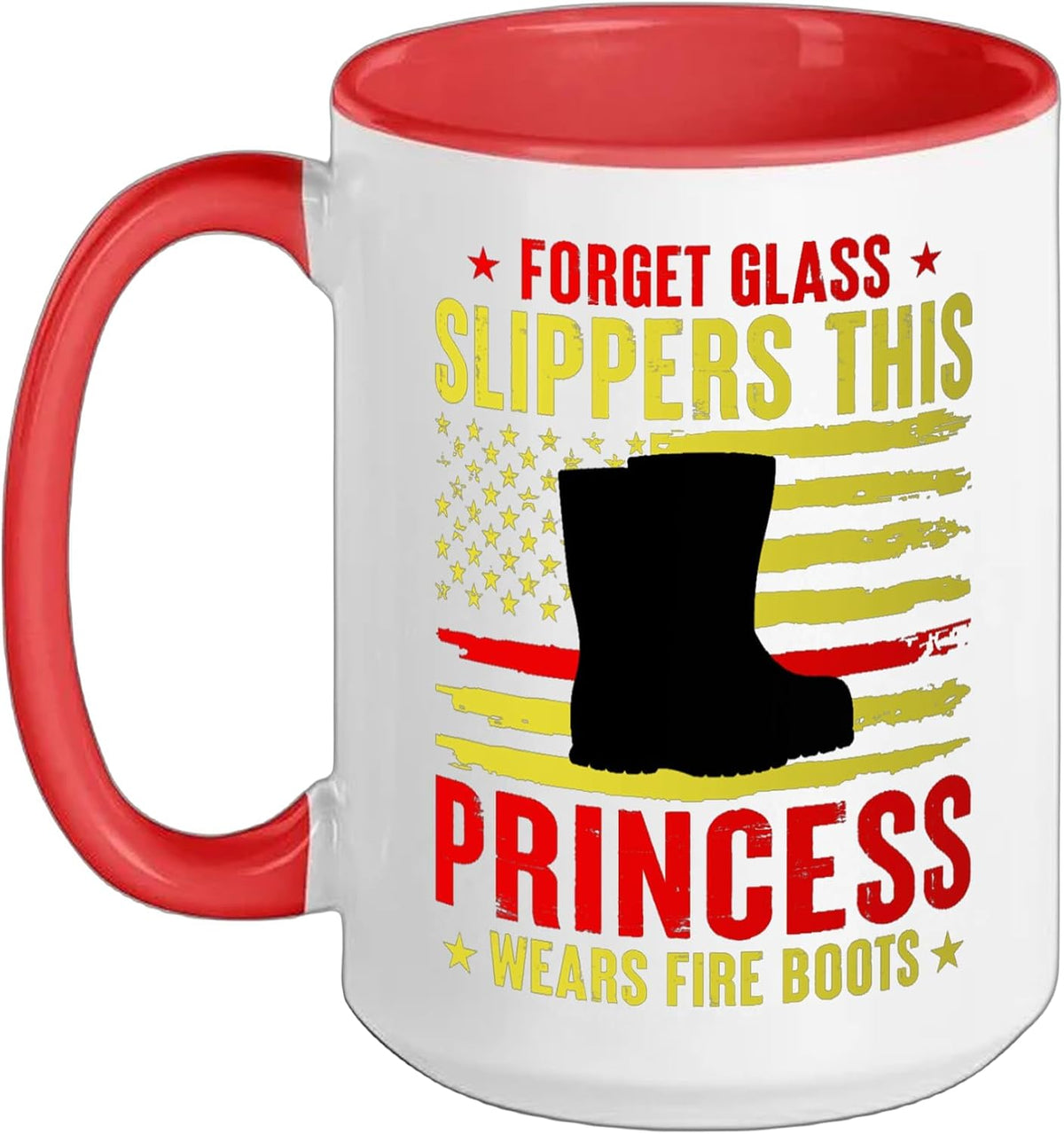 Firefighter Princess Girl Fire Fighter Women Fireman Ceramic Mug