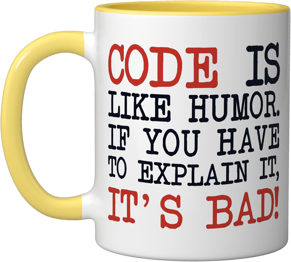 Code Explanation Coder Engineer Software Developer Ceramic Mug
