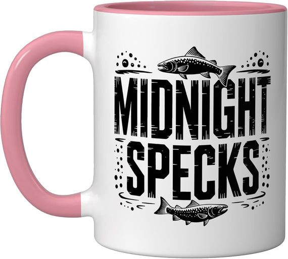 Midnight Specks Speckled Trout Angler Graphic Ceramic Mug