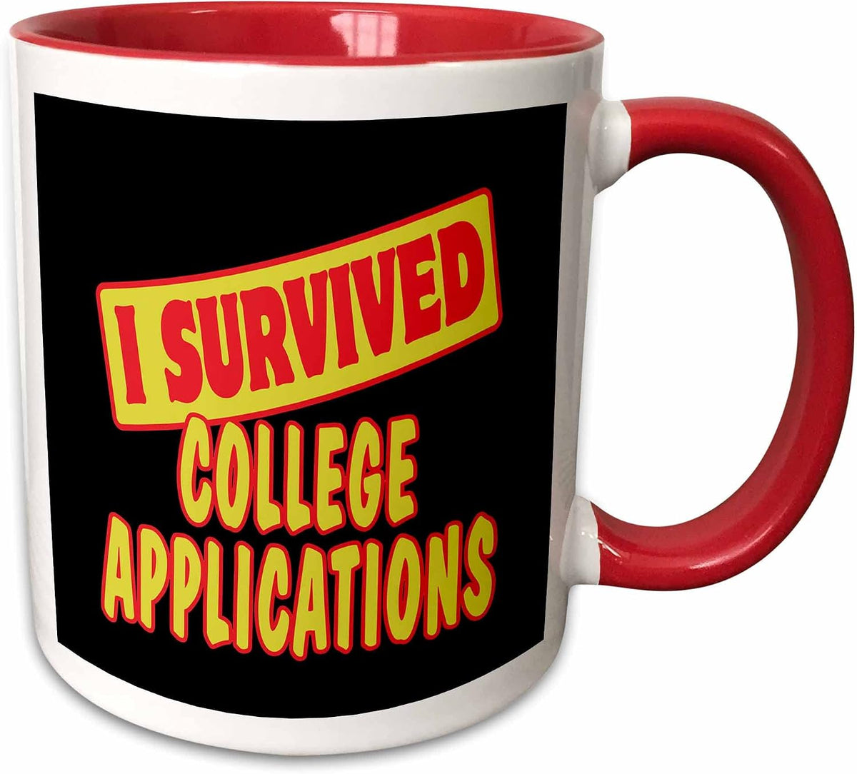 I Survived College Applications Funny Pride Ceramic Mug