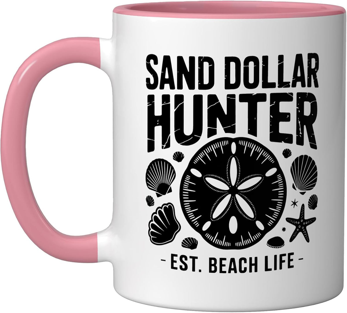 Seashell Collector Sand Dollar Hunter Beach Comber Life Ceramic Mug