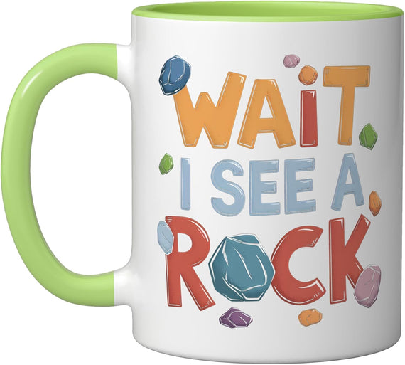 Wait, I See A Rock, Retro Geology, Rockhounding Ceramic Mug