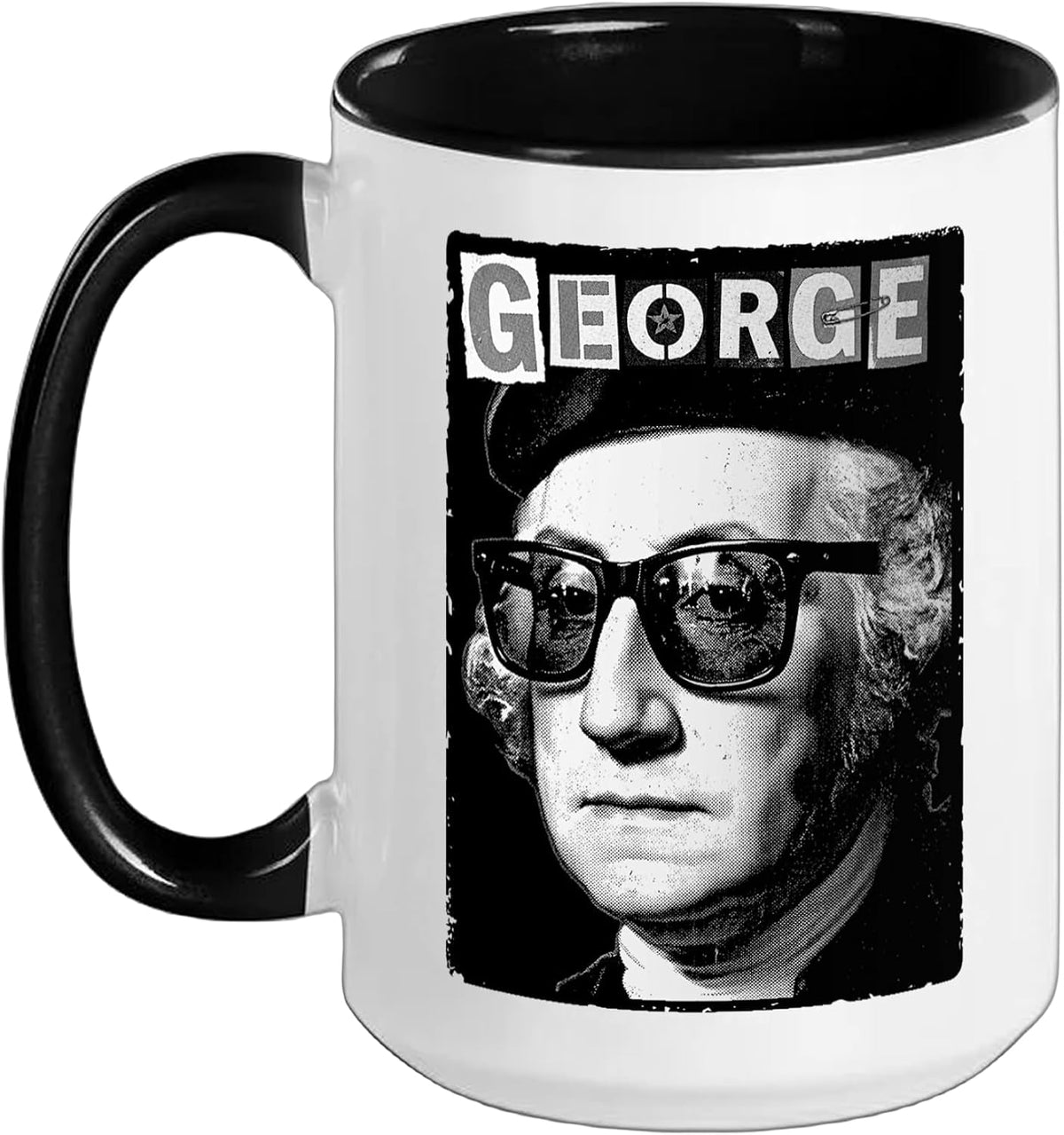 President George Washington Funny Pop Art 4th Of July Ceramic Mug