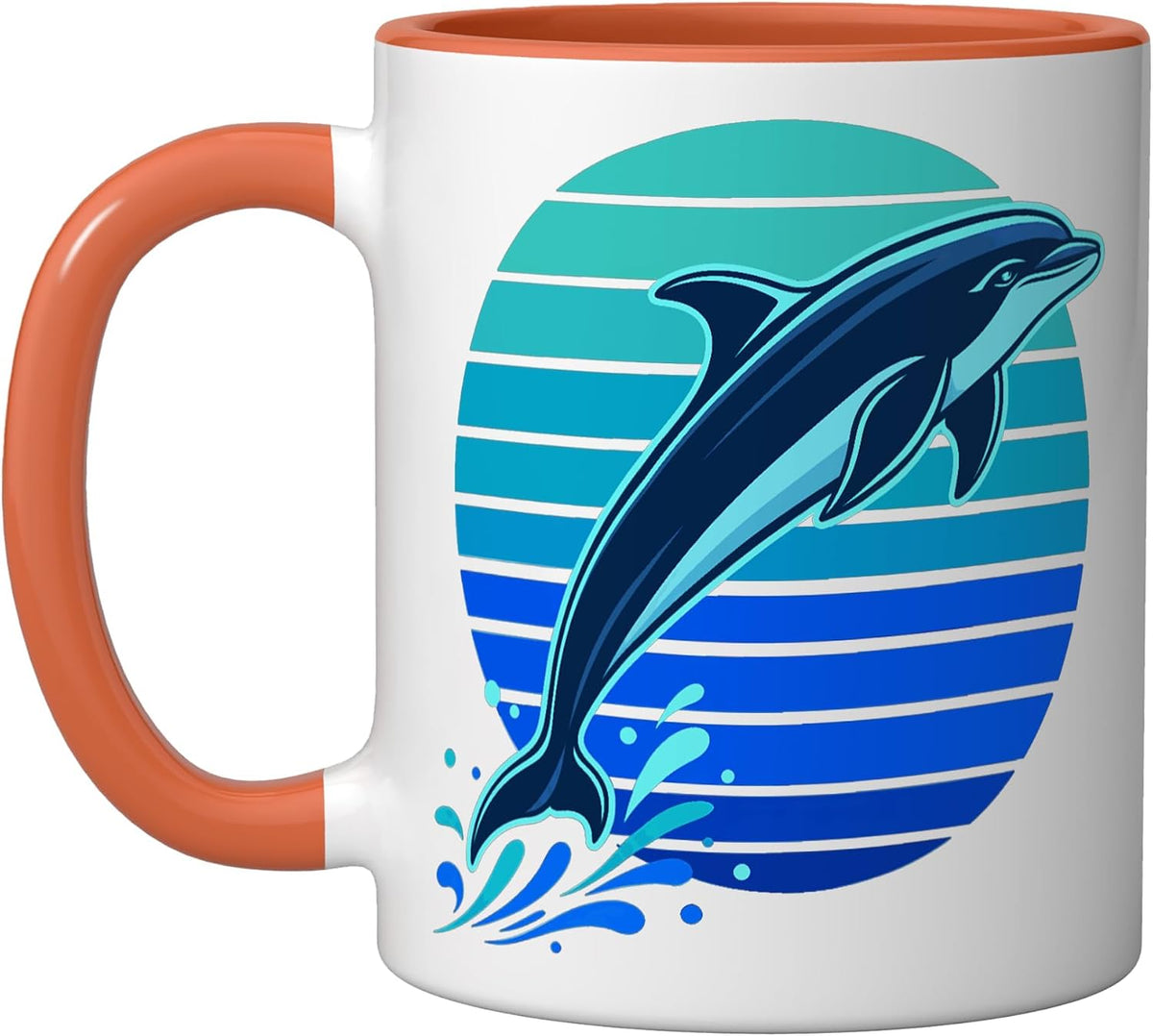 Dolphin Graphic Ceramic Mug