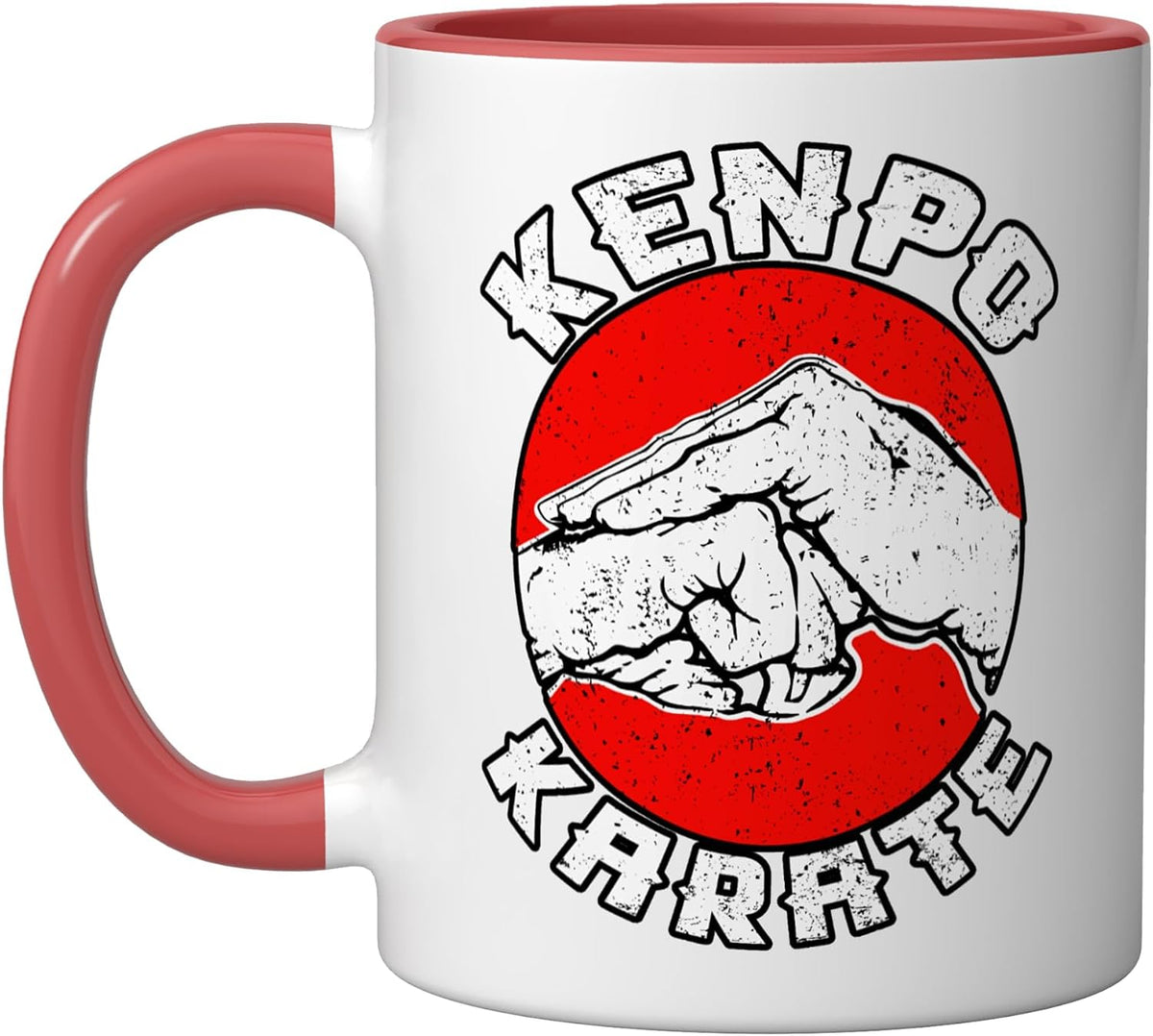 Kenpo Karate Retro Dojo Fighter Martial Arts Spirit Design Ceramic Mug