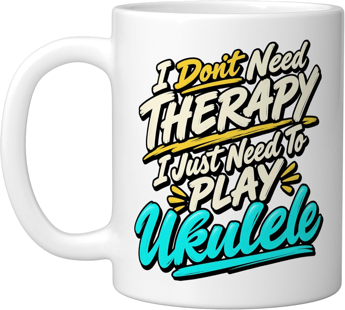 Uke Player String Instrument Music Lover Humor Ceramic Mug