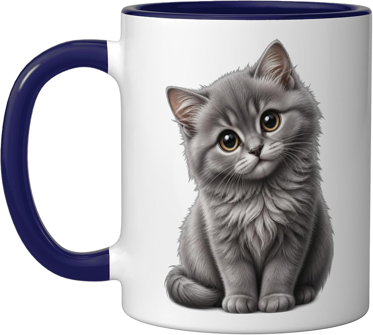 Cat Motif Art Design Gifts Cute Kitten Ceramic Mug