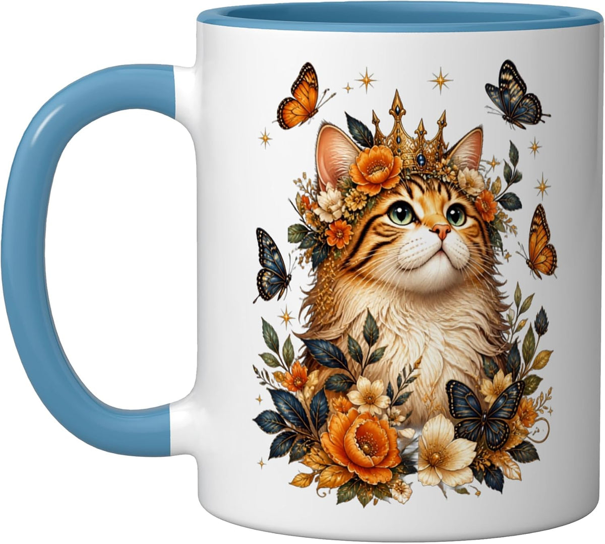 Cat Motif Art Design Gifts Cute Kitten Ceramic Mug