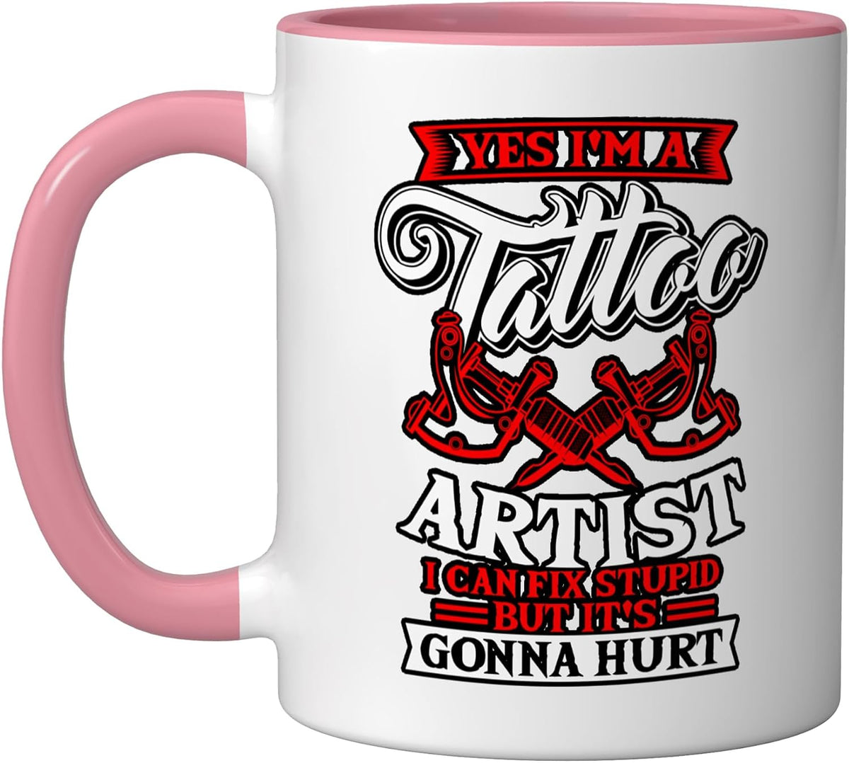 Tattoo Artist Tattooist Tattooing Symbolic Tattooed Ceramic Mug