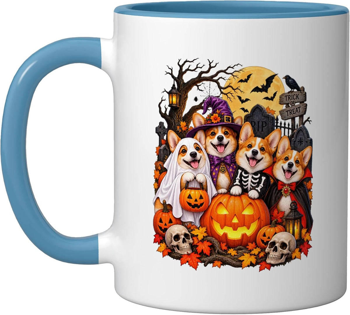 Corgi Halloween Ceramic Mug