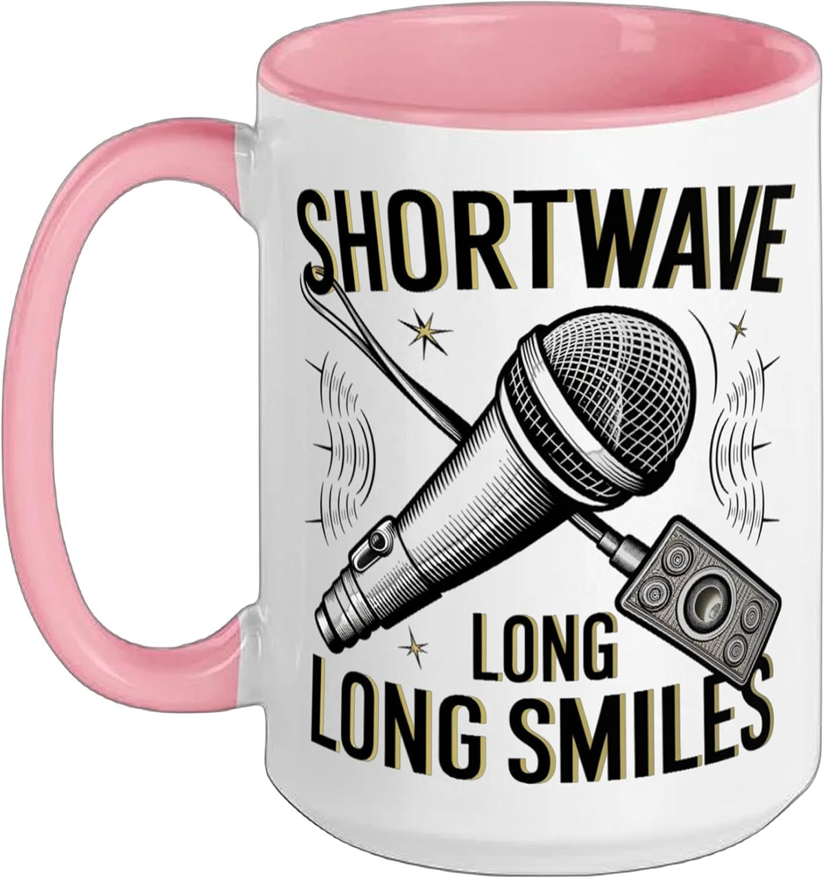 Shortwave Long Smiles Ham Radio Amateur Radio Operator Ceramic Mug