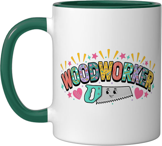 Woodworking Carpenter Sawdust Timber Work Joinery Ceramic Mug