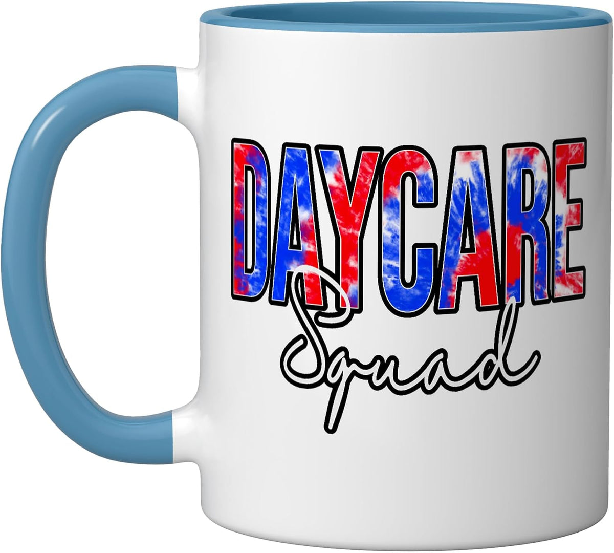 Daycare Squad Tie Dye Back To School Women Appreciation Ceramic Mug