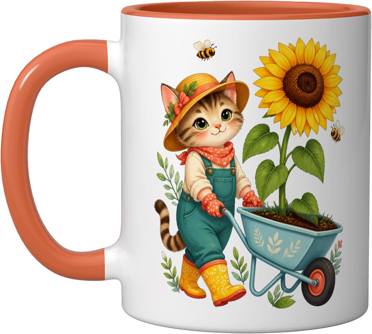 Cat Motif Art Design Gifts Cute Kitten Ceramic Mug