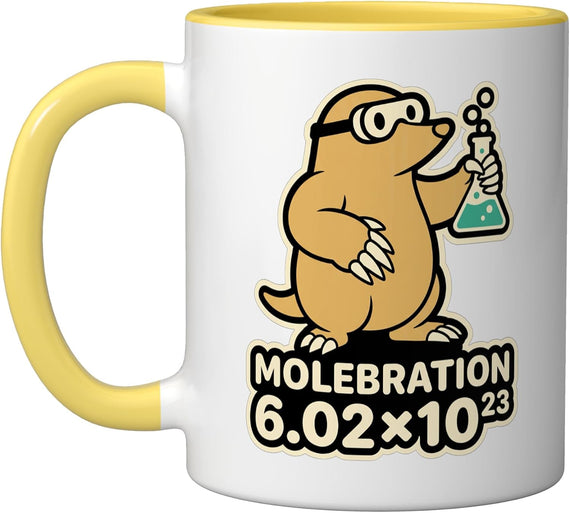 Happy Mole Day Funny Chemistry Pun Science Teacher Humor Ceramic Mug