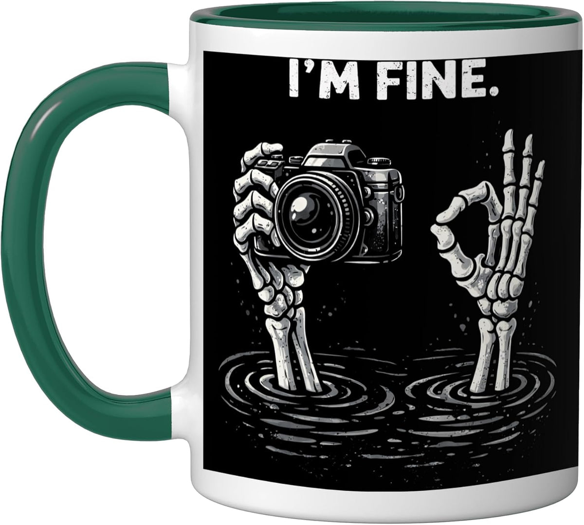 Im Fine Photographer Funny Photography Humor Camera Ok Ceramic Mug