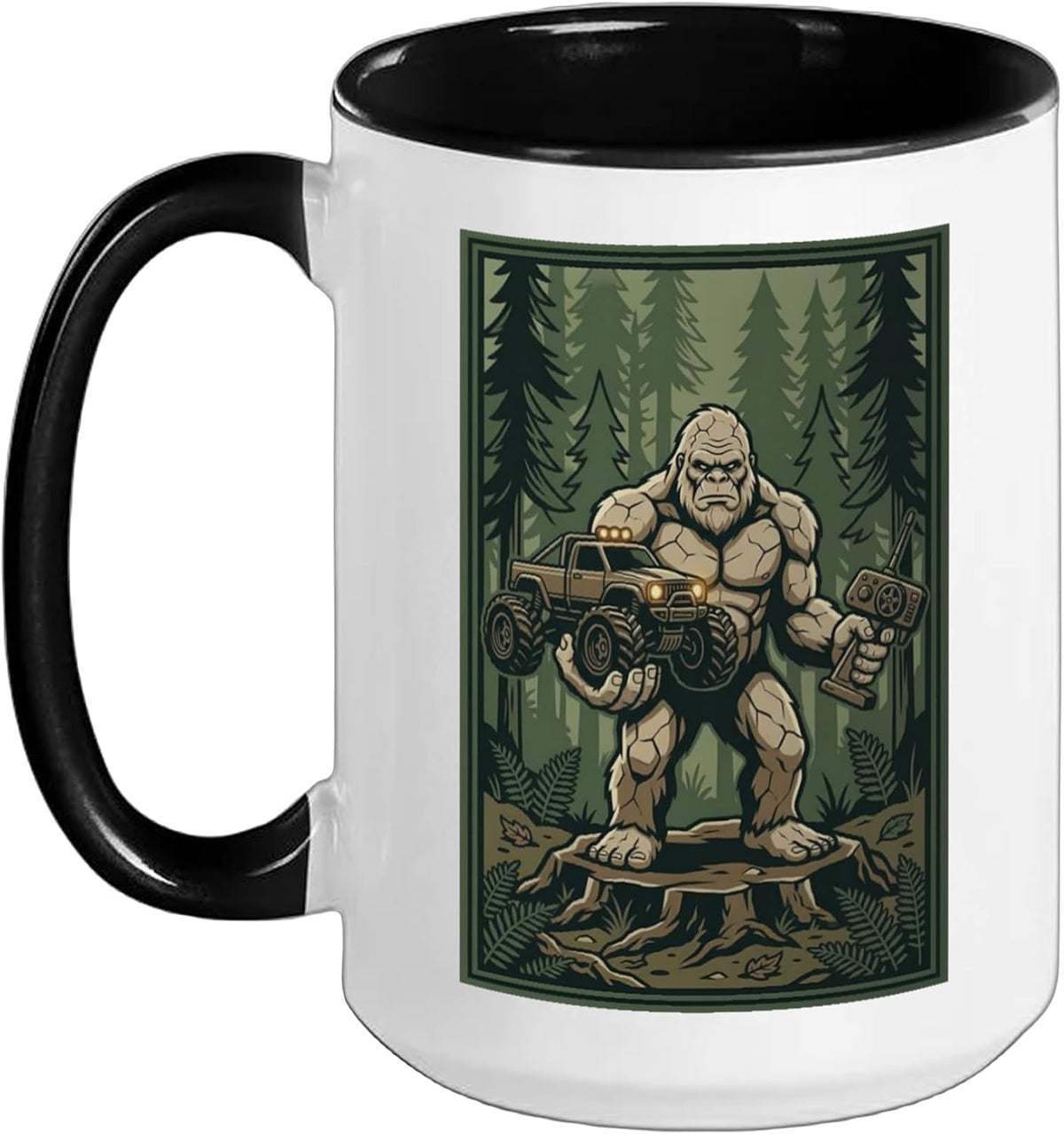 Bigfoot Rc Car Remote Control Racing Design Ceramic Mug