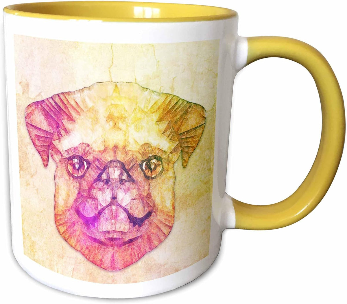 Abstract Pug Ceramic Mug