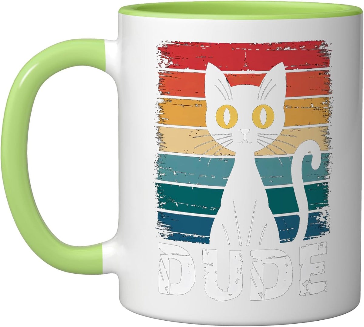 Cat Dude Cat Lovers Pet Catmom & Catdad Vintage Ceramic Mug