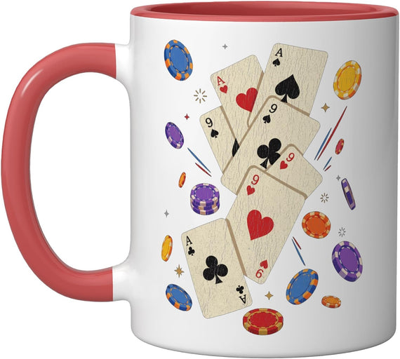 Poker Card Casino Vegas Cards Costume Ceramic Mug