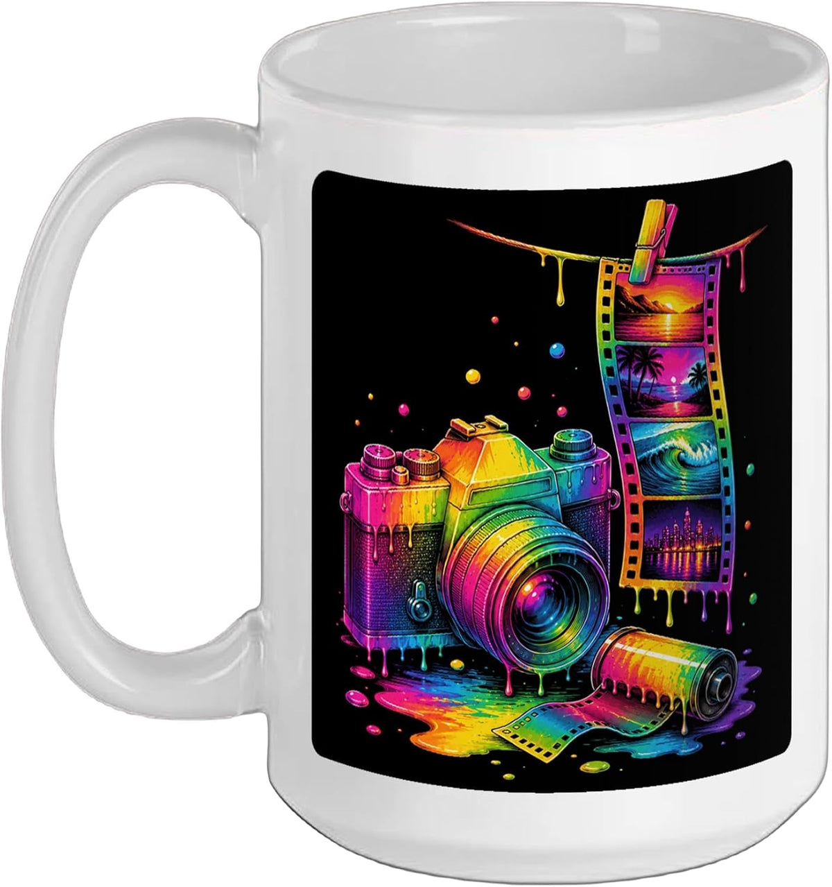 80s 90s Nostalgia Camera Film Retro Photo Memories Ceramic Mug