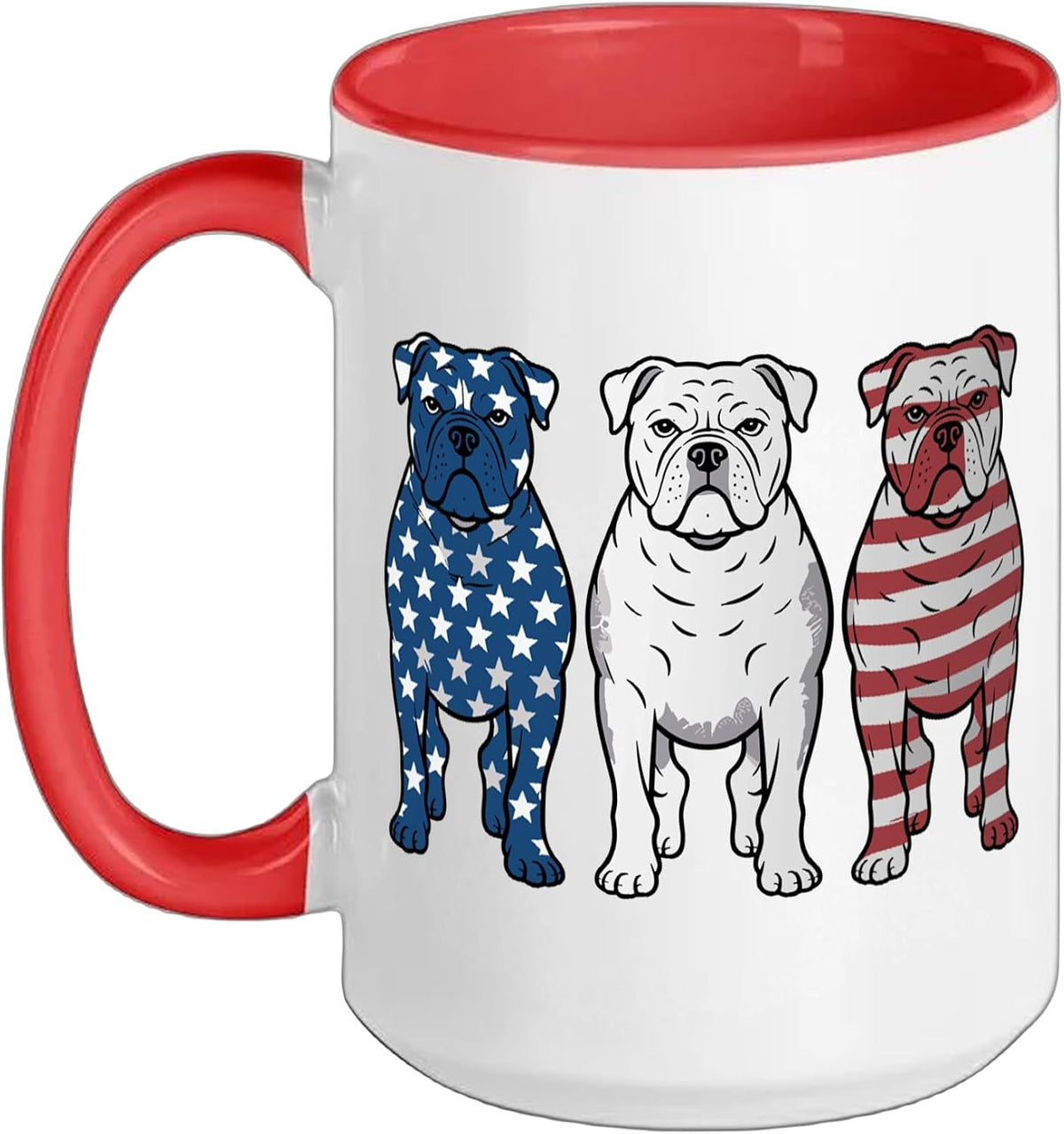 Cool English Bulldog Art For Men Women Kids English Ceramic Mug
