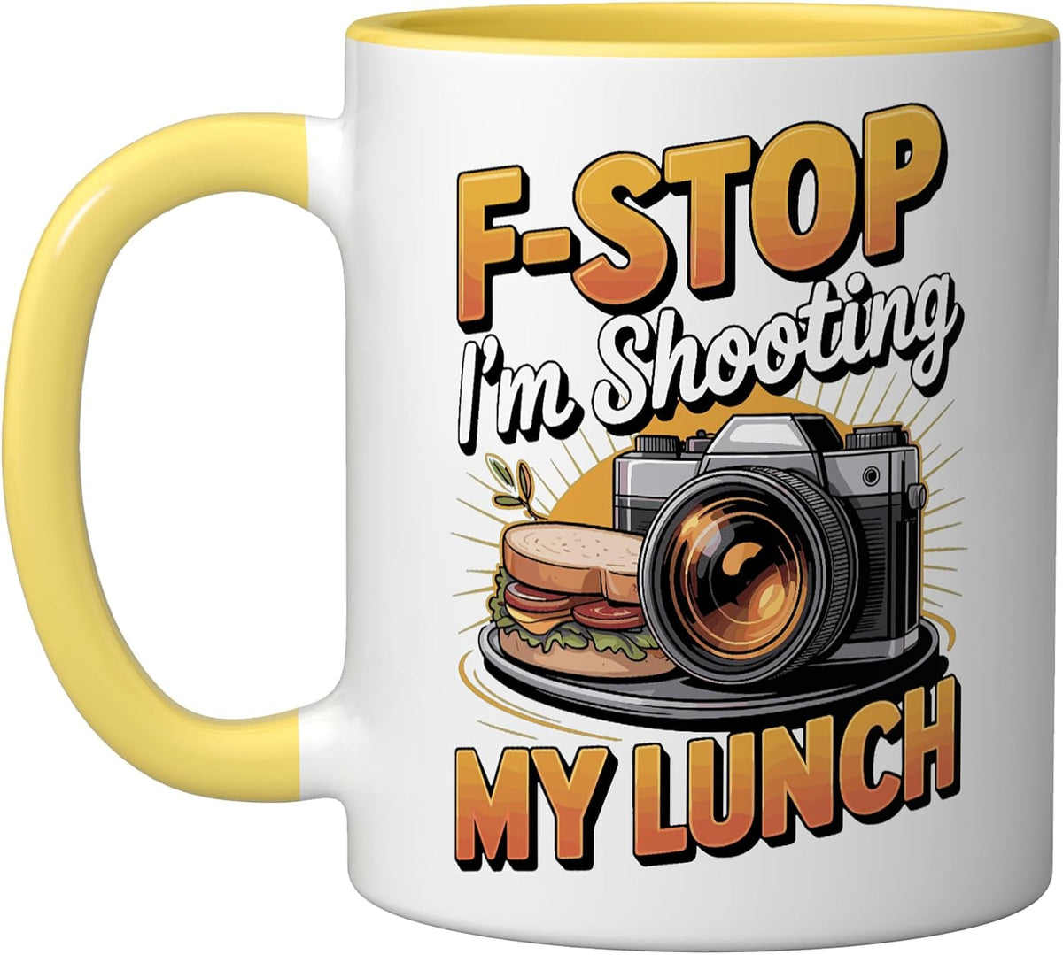 F Stop I'm Shooting My Lunch Food Photography Photographer Ceramic Mug