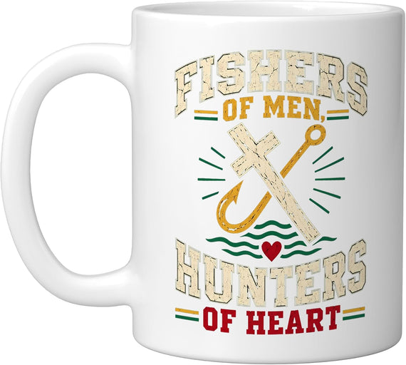 Fishers Of Men Hunters Of Heart Christian Faith Ceramic Mug