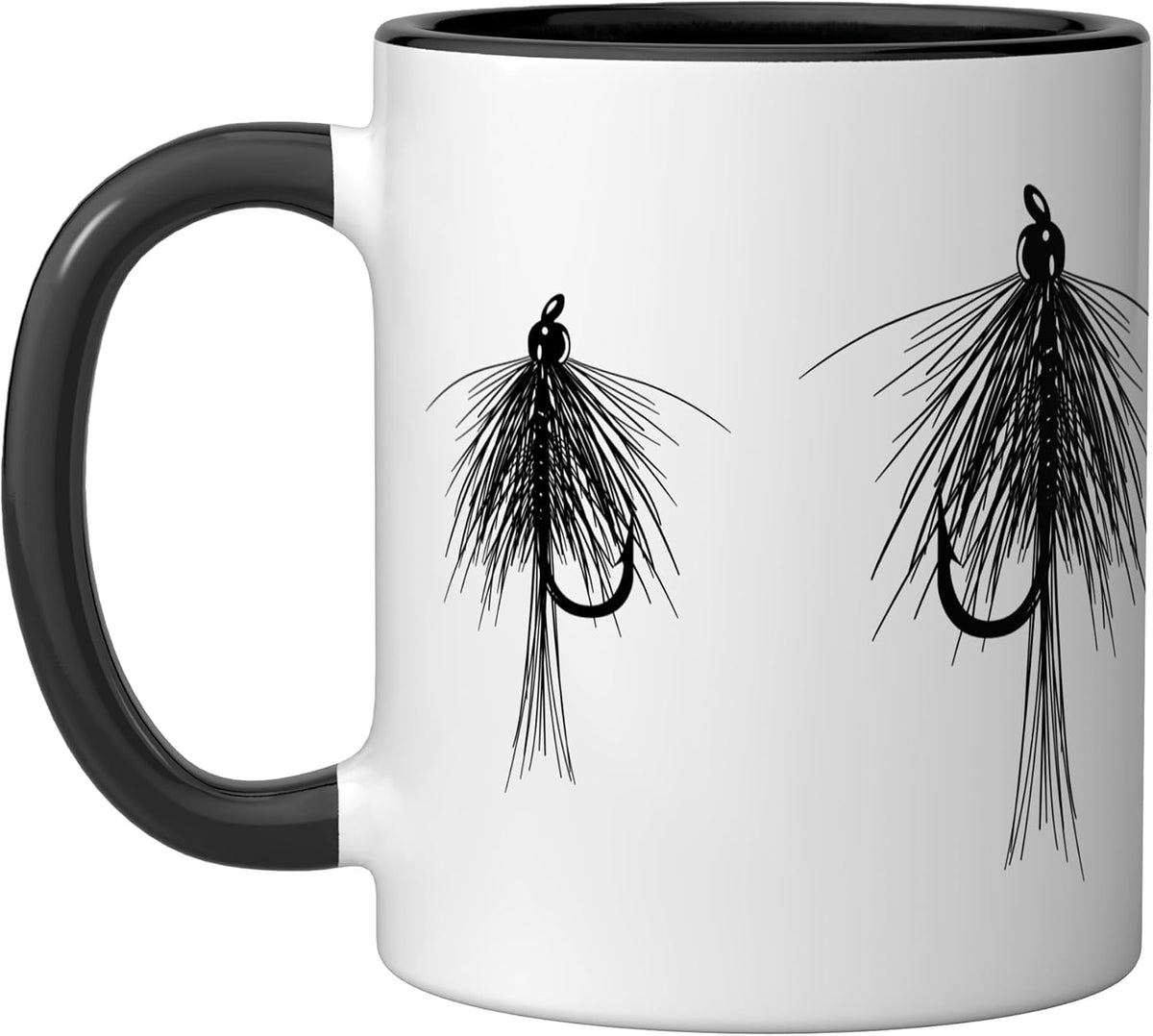 Fly Fishing Tying Dry Flies Trout Nymphs Ceramic Mug
