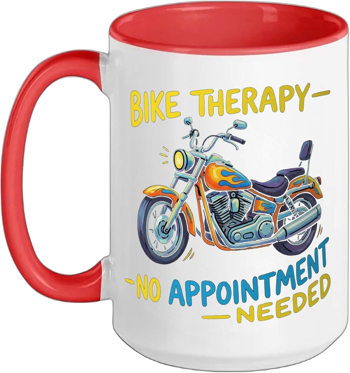 Bike Therapy No Appointment Needed Biker Ceramic Mug