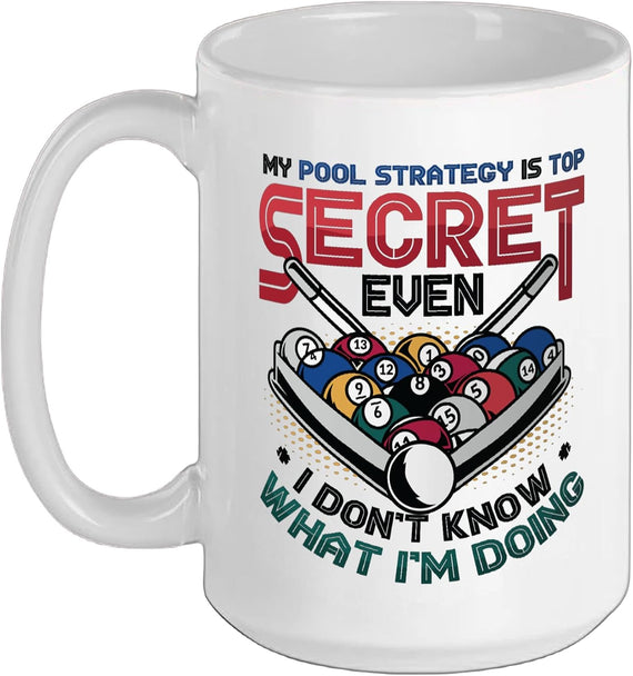 Funny Pool Player Billiard Pool League Ceramic Mug