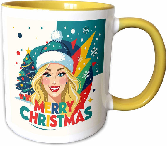 Stylish Mother. Merry Christmas. Elegant Ceramic Mug