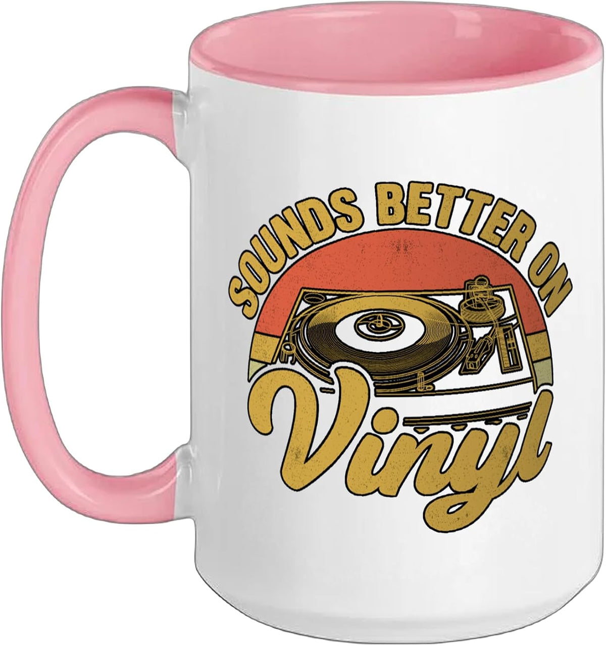 Sounds Better On Vinyl Retro Turntable Collector Classic Ceramic Mug