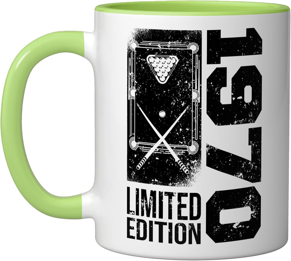 Billiards Snooker-Gamer Vintage 1970 Birthday Ceramic Mug