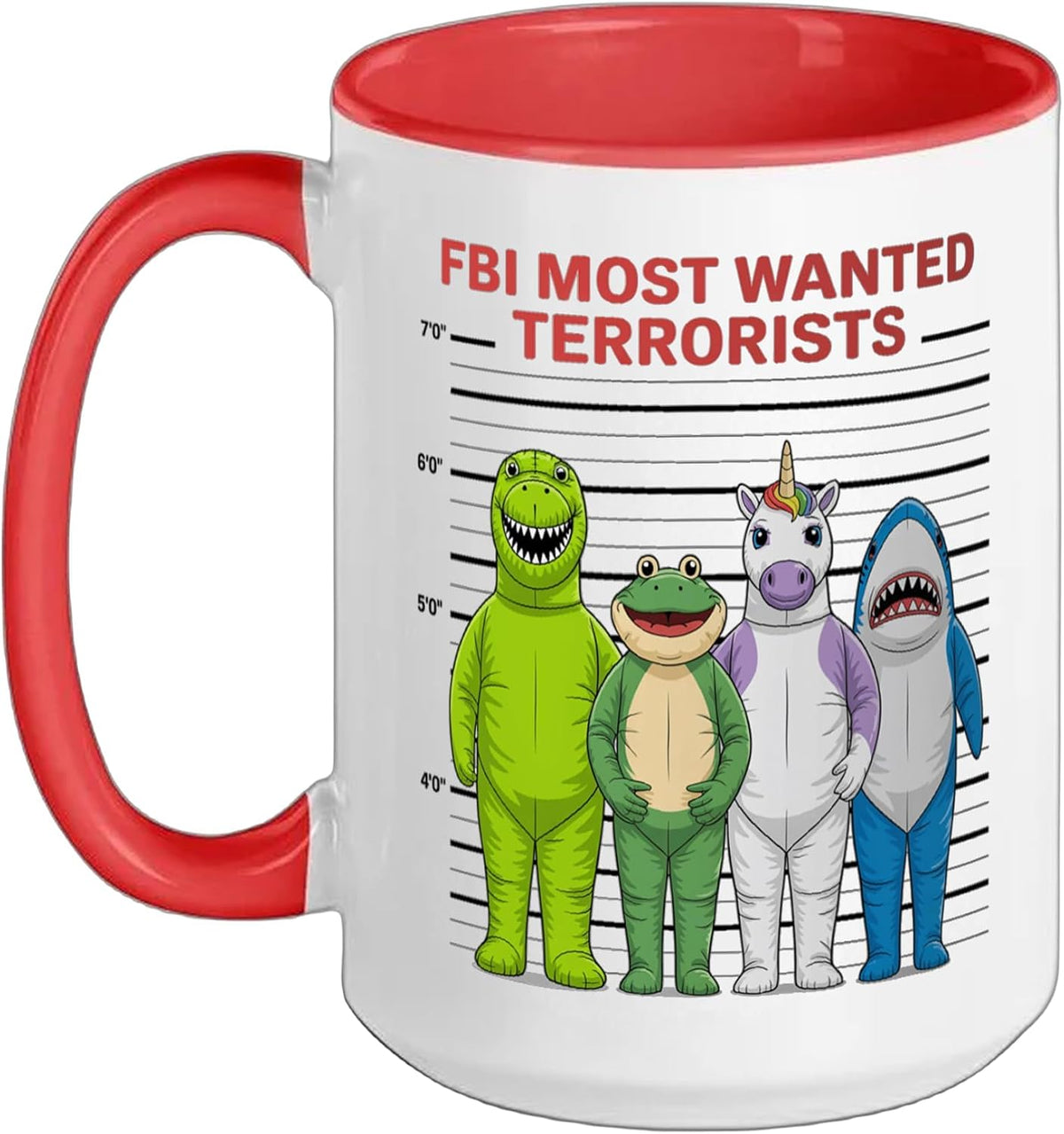 FBI Most Wanted Terrorists Funny Animals Ceramic Mug