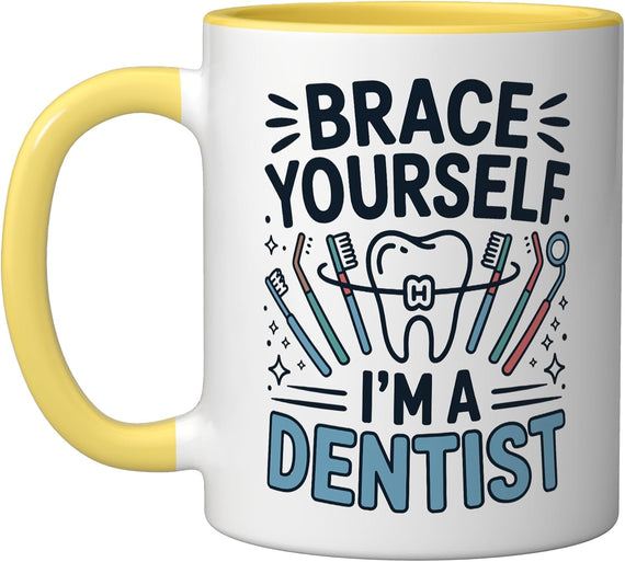 Dentist Oral Care Professional Tooth & Tools Design Ceramic Mug
