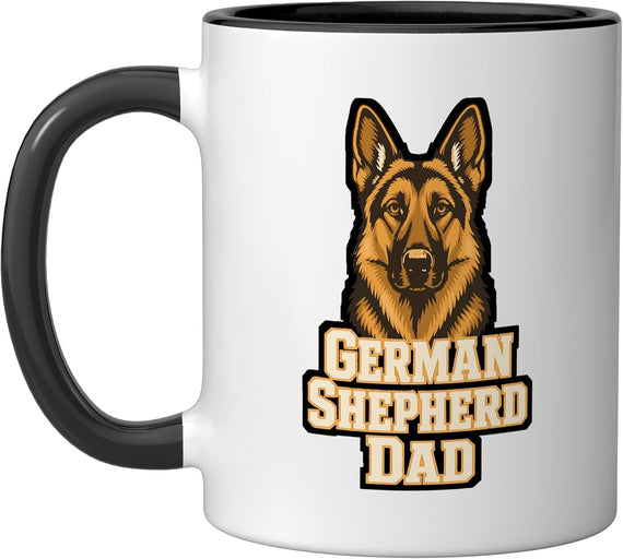 German Shepherd Dad Dog Owner Christmas Ceramic Mug