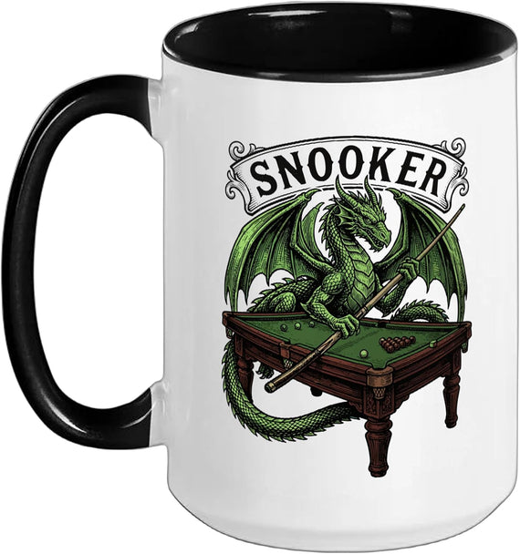 Snooker Dragon Mythical Billiards Ceramic Mug