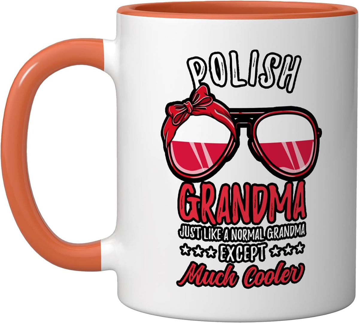 Cool Polish Grandma Sunglasses Polish Family Christmas Ceramic Mug